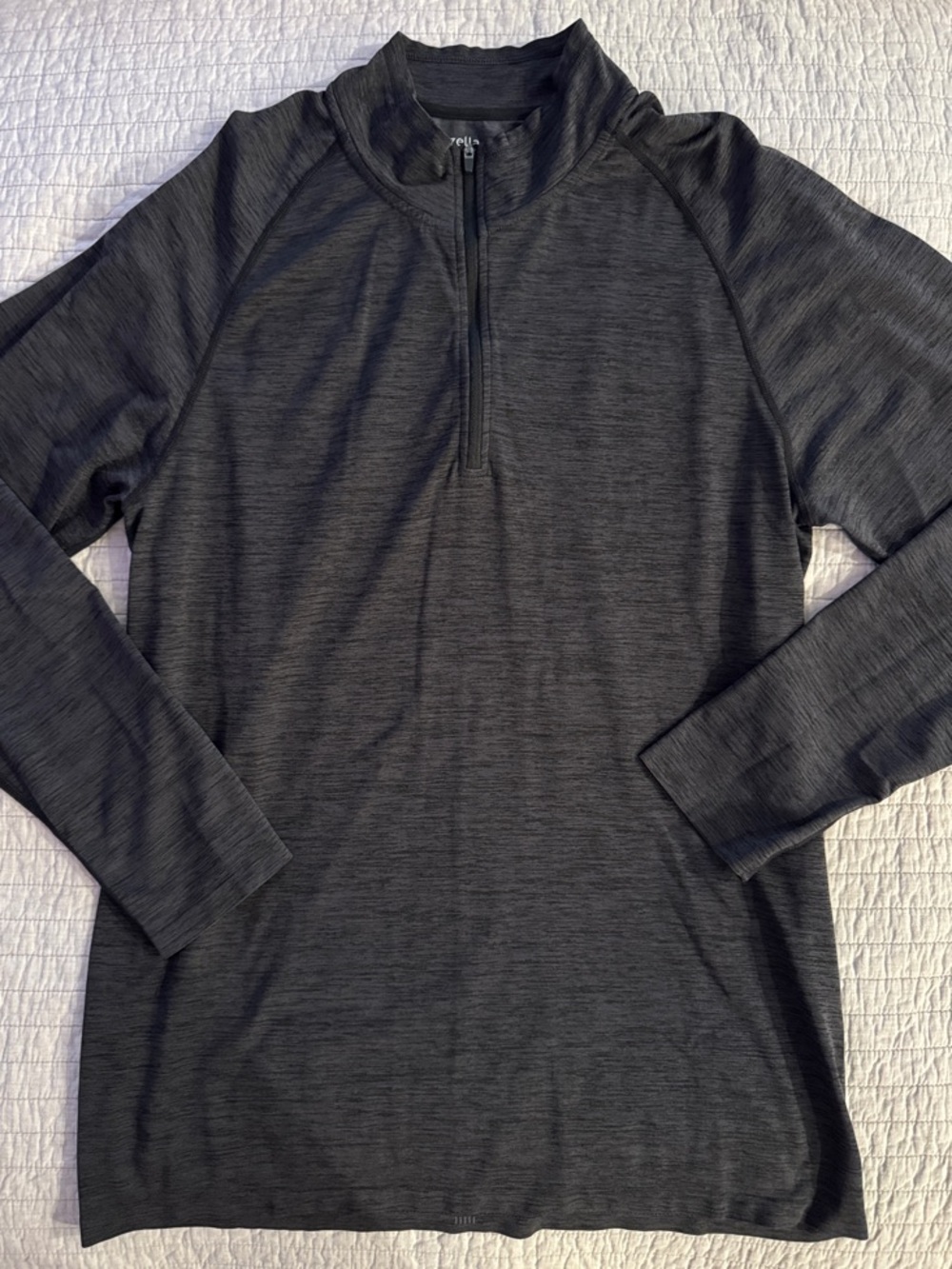 Zella Mens Athletic Quarter Zip Lightweight Pullover NWOT